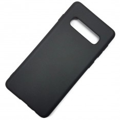 Чехол для Samsung Galaxy S10 Plus, силиконовый матовый (бампер), Matte TPU Cover, цвет чёрный