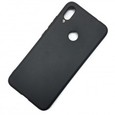 Чехол для Xiaomi Redmi Note 7, силиконовый матовый (бампер), Matte TPU Cover, цвет чёрный