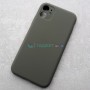 Чехол Silicone Case для iPhone 11, цвет графитово-зеленый