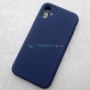 Чехол Silicone Case для iPhone 11, цвет темно-синий матовый