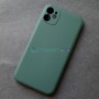Силиконовый чехол для iPhone 11, темно-зеленый
