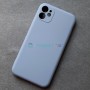 Силиконовый чехол для iPhone 11, серо-фиолетовый