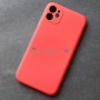 Силиконовый чехол для iPhone 11, красная камелия