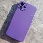 Чехол для iPhone 11 Silicone Case, с квадратными гранями, фиолетовый