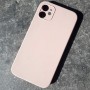 Силиконовый чехол для Айфон 11, Silicone Case, прямые углы, розовый песок