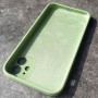 Чехол для смартфона iPhone 11, Silicone Case, прямые углы, светло-зеленый