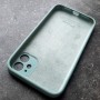 Чехол на iPhone 11, Silicone Case, прямоугольный, ментоловый