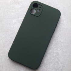 Для смартфона iPhone 11, Silicone Case чехол, прямоугольный, хаки