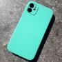 Silicone Case для Айфона 11, с квадратными гранями, зелененький