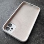 Чехол для телефона iPhone 11, Silicone Case, прямые углы, белый