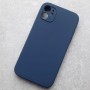 для Apple iPhone 11, Silicone Case, прямые углы, темно-синий матовый