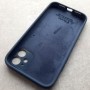 для Apple iPhone 11, Silicone Case, прямые углы, темно-синий матовый