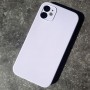 Чехол для iPhone 11 Silicone Case, квадратный, светло-сиреневый