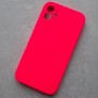 На iPhone 11 чехол Silicone Case, квадратный, неоново-розовый