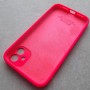 На iPhone 11 чехол Silicone Case, квадратный, неоново-розовый