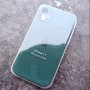 Чехол для iPhone 11 Silicone Case, квадратный, с логотипом, зеленый
