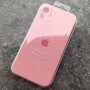Чехол для iPhone 11 Silicone Case, квадратный, с логотипом, персиковый