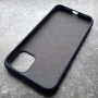 Чехол для Apple iPhone 11, Silicone Case, темно-сине-серый матовый