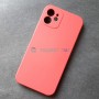 Силиконовый чехол для iPhone 12, красная камелия