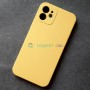 Силиконовый чехол для iPhone 12 / 12 Pro, желтый