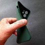 Силиконовый чехол для iPhone 12 / 12 Pro, темно-зеленый