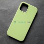 Чехол для iPhone 12 / 12 Pro, Silicone Case, без лого, цвет 1 - лайм