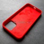 Чехол для iPhone 12 / 12 Pro, Silicone Case, без лого, цвет 14 - красный