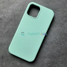 Чехол для iPhone 12 / 12 Pro, Silicone Case, без лого, цвет 17 - ментол