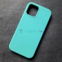 Чехол для iPhone 12 / 12 Pro, Silicone Case, без лого, цвет 21 - темный ментол