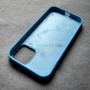 Чехол для iPhone 12 / 12 Pro, Silicone Case, без лого, цвет 24 - голубой