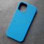 Чехол для iPhone 12 / 12 Pro, Silicone Case, без лого, цвет 42 - синий