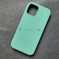 Чехол для iPhone 12 / 12 Pro, Silicone Case, без лого, цвет 46 - ментол