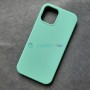 Чехол для iPhone 12 / 12 Pro, Silicone Case, без лого, цвет 46 - ментол