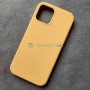 Чехол для iPhone 12 / 12 Pro, Silicone Case, без лого, цвет 55 - желтый