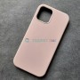 Чехол для iPhone 12 / 12 Pro, Silicone Case, без лого, цвет 7 - темно-бежевый