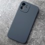 Чехол для iPhone 12 Silicone Case, с логотипом, серый
