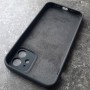 Чехол для iPhone 12 Silicone Case, с логотипом, серый