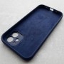 Чехол Silicone Case для iPhone 12, цвет темно-синий матовый (9JD)