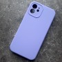 Чехол для iPhone 12 Silicone Case, с логотипом, сирень