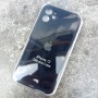 Чехол для iPhone 12 Silicone Case, с логотипом, черный