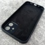 Чехол для iPhone 12 Silicone Case, с логотипом, черный