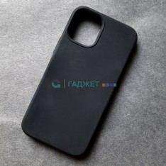 Чехол для iPhone 12 Mini, Silicone Case, без лого, цвет 18 - черный