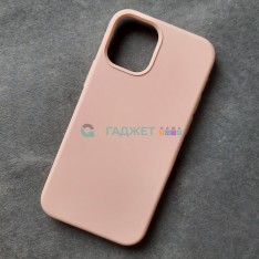 Чехол для iPhone 12 Mini, Silicone Case, без лого, цвет 19 - бледный персик