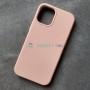 Чехол для iPhone 12 Mini, Silicone Case, без лого, цвет 19 - бледный персик