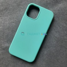 Чехол для iPhone 12 Mini, Silicone Case, без лого, цвет 21 - темный ментол
