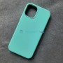 Чехол для iPhone 12 Mini, Silicone Case, без лого, цвет 21 - темный ментол