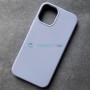 Чехол для iPhone 12 Mini, Silicone Case, без лого, цвет 50 - бледно синий