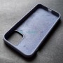 Чехол для iPhone 12 Mini, Silicone Case, без лого, цвет 50 - бледно синий