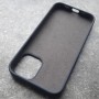 Чехол для Apple iPhone 12 Mini, Silicone Case, темно-сине-серый матовый
