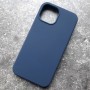 Чехол для Apple iPhone 13 Mini, Silicone Case, темно-синий матовый